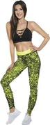 LEGGINSY FITNESS SPORTOWE SIŁOWNIA zielone roz.M/L