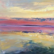 Obraz olejny 50x50 cm Krajobraz Ekspresja