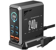 Blitzwolf BW-S31 240W 6-Portowy Ładowarka USB PD 4USB-C+2USB-A QC PD