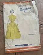 Wykrój sukienki  EUGENIA model nr.1716,rozmiar 46/48 oraz instrukcja szycia