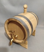 Beczka dębowa na alkohol 3 litrowa NOWA.