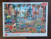 Puzzle 2000 el. , Trefl , " Amsterdam Kwiaciarnia . "
