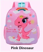Plecak z nadrukiem uroczego dinozaura, wodoodporny, przedszkole.