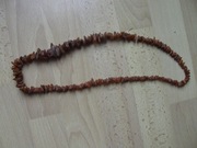 Bursztyn naszyjnik 70cm.