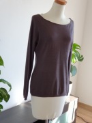 Sweter dzianinowa class Roma modal viskoza M 38 szary popielaty ciepły