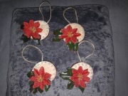 Drewniane zawieszki na choinkę