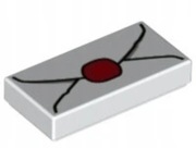 Lego Tile 1x2 List 3069bpb779  Biały Nowy 2x