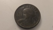 2 złote 1925 r Kłosy z kropka Fals z epoki