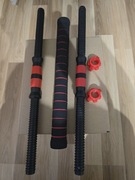 Solidny antypoślizgowy drążek do hantli wyściełany pianką 51 cm