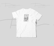 Koszulka z haftem Karma, Koszulka z motywem duchowej karmy, Mistyczne haft