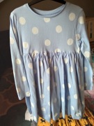 Sukienka 122 grochy groszki kropki