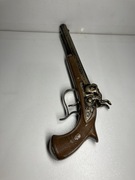pistolet zabawkowy KAPISZONOWY dwulufowy aluminium