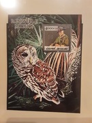 Gwinea Bissau 2005 Mi bl 485   ptak sowa srebro  idealna  pozycja