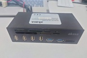 Panel Akasa 5.25" USB3.1 USB2.0 + hub + czytnik SD TF CF