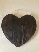 Serce z opalonego dębu