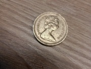 One Pound 1983 Decus Et Tutamen