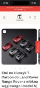 Etui na kluczyk do Land Rover rangę rover t-Carbon włókno węglowe typ a