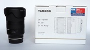 Tamron 28-75 mm f/2.8 Di III RXD Sony FE jak nowy