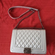 Torebka damska srebrny kolor