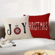 4 szt., Zimowe Świąteczne Poszewki na Poduszki (Bez Wkładu Poduszki)