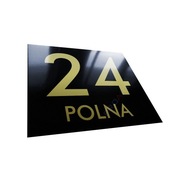 METALOWA tabliczka adresowa numer domu budynku na dom 20x17 wzór Z