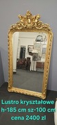 Kryształowe lustro zlote
