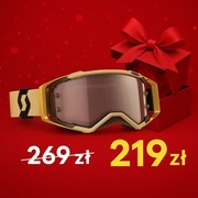 Gogle Scott Prospect TruView Lens Tech Beżowe. Szybka osłona nosa gratis