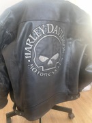 Kurtka skórzana Harley Davidson Reflective Skull rozm L 