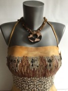 Damski kostium kąpielowy jednoczęściowy ML wzór etniczny cieniowany Nowy