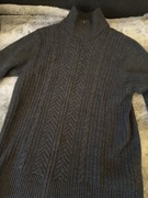 Sweter Vistula M 100% wełna stan idealny falbana wzór 