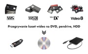 Przegrywanie kaset VHS, S-VHS, VHS-C, miniDV, Video8, Hi8, Digital8