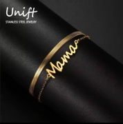 Bransoletka Damska Stal Chirurgiczna MAMA