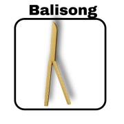 Balisong treningowy-srebrno złoty