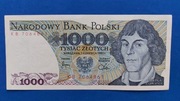 Banknot 1000 zł z 1982r. Seria KB.