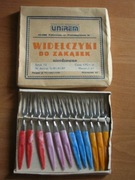 widelczyki do zakąsek 12 sztuk nieużywane oryginalne opakowanie PRL