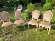 4 krzesła medalion Ludwik