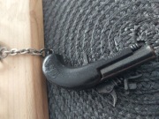 BRELOCZEK PISTOLET REWOLWER NOWY LATA 70 PRL