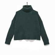 Sweter Golf Prążkowany Luźny Vintage Zielony Superdry |R. 40/L