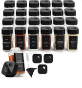 Zestaw Pojemników Na Przyprawy 24 Sztuki Słoiczków 120ml + Akcesoria