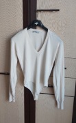 Body dł rekaw S 36 Zara kremowe