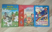 "Zagadki dla maluchów" + dwie książeczki