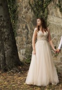 Suknia ślubna Catarina Kordas r. 38 +długi welon 