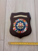Honorowa plakieta (ryngraf) Komendy Wojewódzkiej Policji w Poznaniu.
