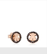 Kolczyki TOUS Camille z różowego srebra VERMEIL ze spinelami