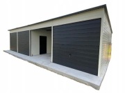 Garaż blaszany 12x6 Brama 2.30 profil ocynk Premium