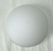 Klosz szklany biały plafon plafoniera śr. 25 cm