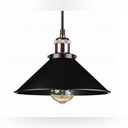 Lampa wisząca czarna metalowa