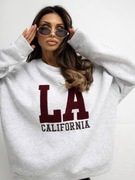 BLUZA DRESOWA DAMSKA BASIC OVERSIZE OCIEPLANA 