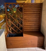  Zabudowa balkonów kratki siedziska ruchome żaluzj