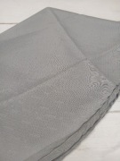 Obrus okrągły 150 cm szary nowoczesny minimalistyczny na stół